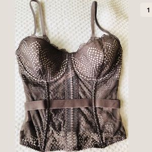 Victoria’s Secret Fishnet Bustier Corset 36C